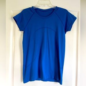 Lululemon Short Sleeve Swiftly Tech 2.0 Royal Blue Size 10